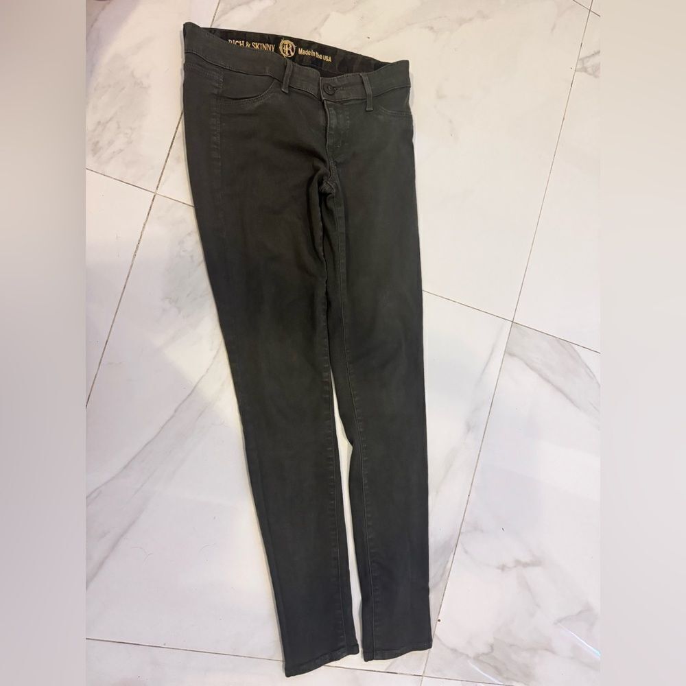 Rich & Skinny- Dark Green Skinny Jeans #11